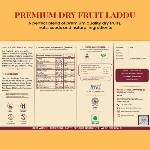 Premium Dry Fruits Laddu